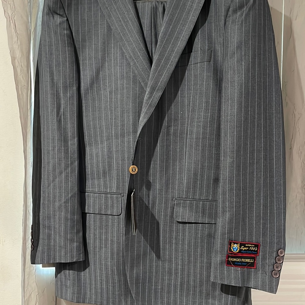 Girogio Fiorelli Suit and pants Grey striped size 44 L